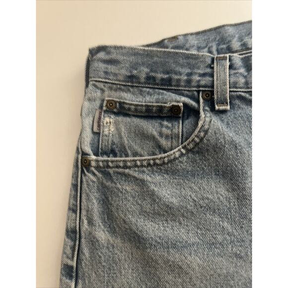 Carhartt Jeans Mens 34x30 Blue Denim Light Wash Faded Skater Grunge - Picture 9 of 12